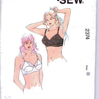 Kwik Sew 2374 Ladies Bra Lingerie Sewing Pattern - VintageStitching - Vintage Sewing Patterns