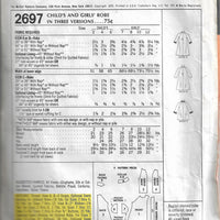 McCalls 2697 Girls Bathrobe House Coat Vintage Sewing Pattern 1970s
