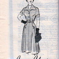 Mail Order 4570 Vintage 1950's Sewing Pattern Ladies Shirtwaist Casual Dress Anne Adams - VintageStitching - Vintage Sewing Patterns