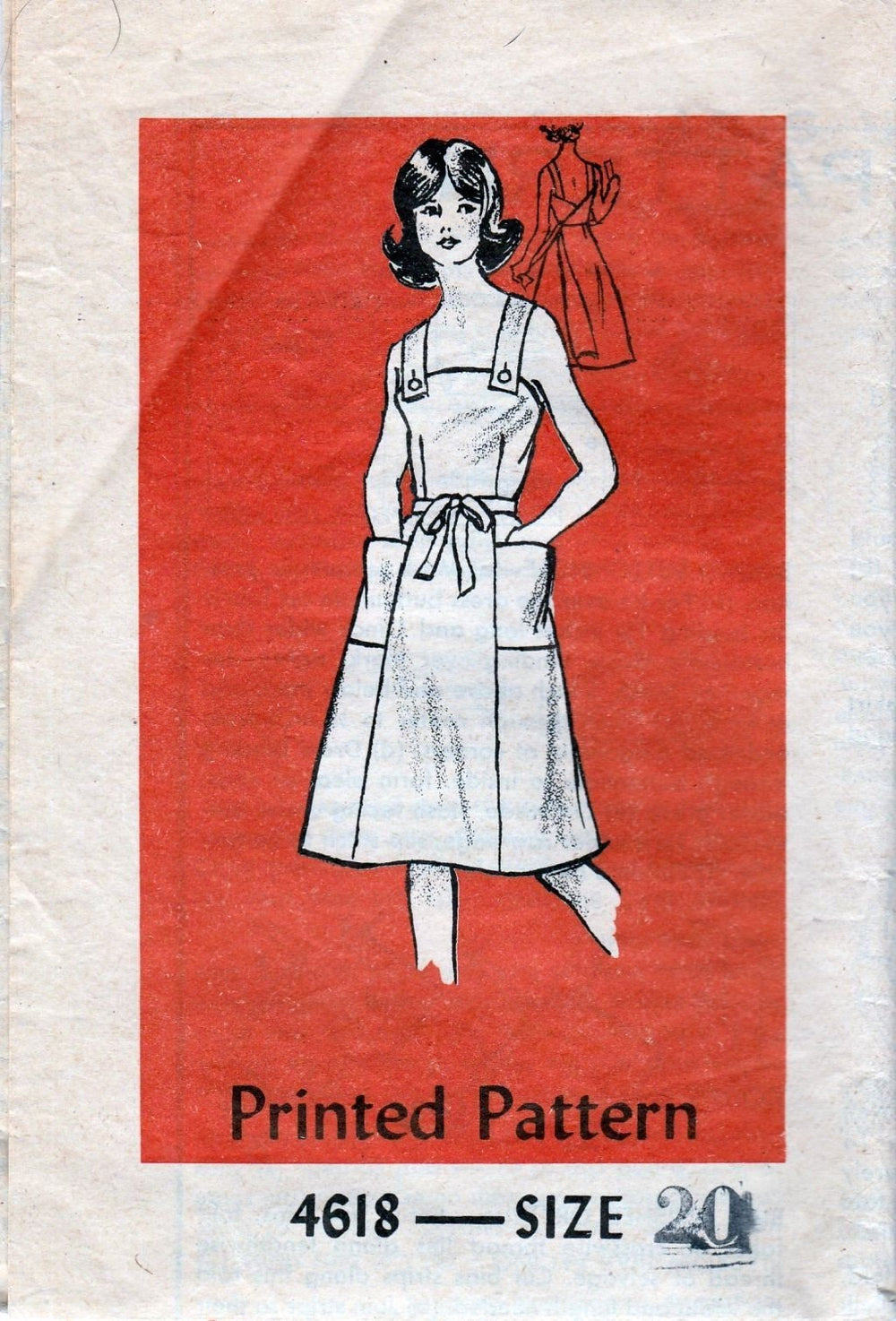 Mail Order 4618 Anne Adams Vintage 1970's Sewing Pattern Ladies Back Wrap Dress - VintageStitching - Vintage Sewing Patterns