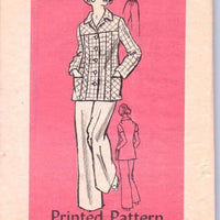 Mail Order 4789 Vintage 1970's Sewing Pattern Ladies Flared Pants Button Front Jacket - VintageStitching - Vintage Sewing Patterns