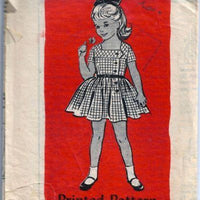Mail Order 4929 Little Girls Play Dress Vintage Sewing Pattern 1960s - VintageStitching - Vintage Sewing Patterns