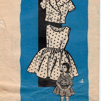 Mail Order 9083 Vintage 1960's Sewing Pattern Girls Sleeveless Dress Bolero Jacket Marian Martin - VintageStitching - Vintage Sewing Patterns