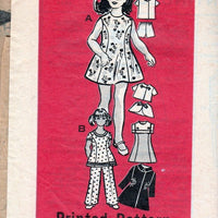 Mail Order 9084 Vintage 1960's Sewing Pattern Little Girls Dress Coat Pants - VintageStitching - Vintage Sewing Patterns