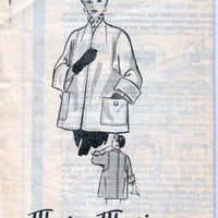 Mail Order Vintage 1940's Sewing Pattern Marian Martin Ladies Jacket Coat - VintageStitching - Vintage Sewing Patterns
