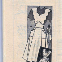 Marian Martin Mail Order 9311 Scalloped Apron Vintage Sewing Pattern 1940s - VintageStitching - Vintage Sewing Patterns