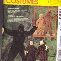 McCall's 7863 Halloween Costume Pattern Jungle Fever Childrens - VintageStitching - Vintage Sewing Patterns