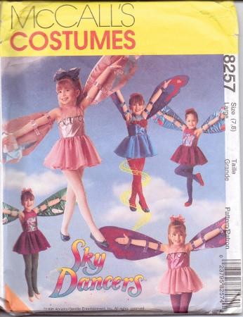McCall's 8257 Sky Dancers Girls Costume Pattern Halloween Vintage - VintageStitching - Vintage Sewing Patterns