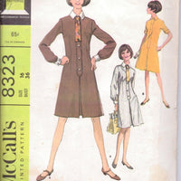 McCall's 8323 Ladies Shirtwaist Dress Vintage 1960's Sewing Pattern Size 16 Bust 36 - VintageStitching - Vintage Sewing Patterns