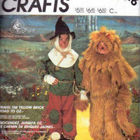 McCall's P916 Childrens Lion Scarecrow Wizard Of Oz Halloween Costume Vintage Pattern - VintageStitching - Vintage Sewing Patterns