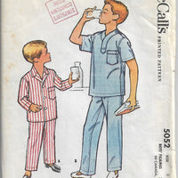 McCalls 5052 Boys Pajamas Vintage Sewing Pattern 1950s - VintageStitching - Vintage Sewing Patterns