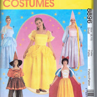 McCalls 8896 Ladies Halloween Costume Pattern Disney Rupunzel Cinderella Snow White  Belle - VintageStitching - Vintage Sewing Patterns