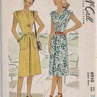 mccall 6910 junior dress vintage pattern