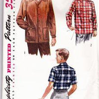 Simplicity 4100 Vintage Sewing Pattern Boys Shirt - VintageStitching - Vintage Sewing Patterns