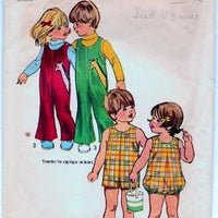 Simplicity 5049 Toddler Jumpsuit Bubblesuit Play Suit Vintage Pattern - VintageStitching - Vintage Sewing Patterns