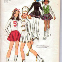 Simplicity 5111 Cheerleader Majorette Skating Costume Vintage Pattern - VintageStitching - Vintage Sewing Patterns