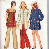 Simplicity 5368 Ladies Maternity Dress Smock Pants Vintage Sewing Pattern - VintageStitching - Vintage Sewing Patterns