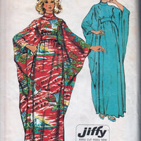 Simplicity 5900 Vintage 70's Sewing Pattern Jiffy Hippy Caftan Dress Robe - VintageStitching - Vintage Sewing Patterns