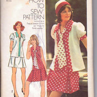 Simplicity 6085 Ladies Sailor Suit Dress Jacket Vintage 1970's Sewing Pattern - VintageStitching - Vintage Sewing Patterns