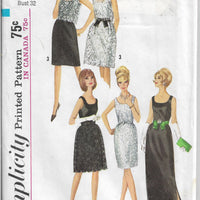 Simplicity 6227 Ladies Dress Sleeveless Ankle Length Vintage 1960s Sewing Pattern - VintageStitching - Vintage Sewing Patterns