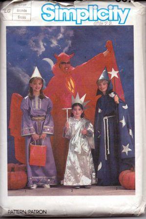 Simplicity 6672 Adult Devil Wizard Statue Liberty Halloween Costume Pattern - VintageStitching - Vintage Sewing Patterns