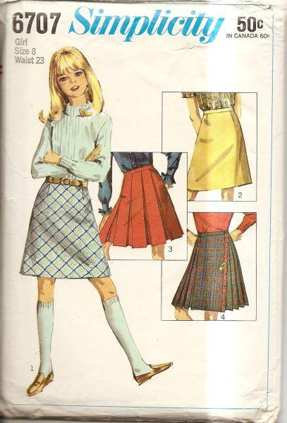 60s a-line outlet skirt pattern