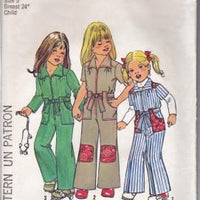 Simplicity 7277 Childs Play Jumpsuit Vintage 1970's Sewing Pattern - VintageStitching - Vintage Sewing Patterns