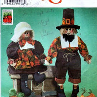Simplicity 7360 Harvest Scarecrow Dolls Pumpkin Vintage Craft Pattern - VintageStitching - Vintage Sewing Patterns