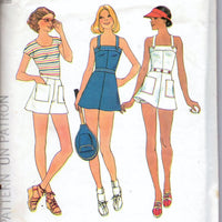 Simplicity 7491 Ladies Tennis Dress Shorts Panties Vintage 1970's Sewing Pattern - VintageStitching - Vintage Sewing Patterns