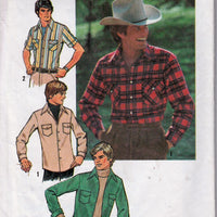 Simplicity 7698 Mens' Shirt Vintage 1970's Sewing Pattern - VintageStitching - Vintage Sewing Patterns