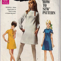 Simplicity 7737 Vintage 1960's Sewing Pattern Ladies Mad Men Mod Dress A-Line - VintageStitching - Vintage Sewing Patterns