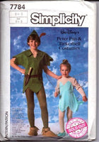 
              Simplicity 7784 Children Peter Pan Tinkerbell Costume Pattern Disney - VintageStitching - Vintage Sewing Patterns
            