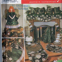Simplicity 7846 Christmas Holiday Decor Craft Sewing Pattern 1990's - VintageStitching - Vintage Sewing Patterns