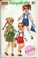 
              Simplicity 8020 Toddlers Skirt Blouse Pants Vintage 1960's Sewing Pattern - VintageStitching - Vintage Sewing Patterns
            