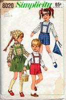 
              Simplicity 8020 Toddlers Skirt Blouse Pants Vintage 1960's Sewing Pattern - VintageStitching - Vintage Sewing Patterns
            