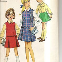 Simplicity 8311 'Vintage 1960's Sewing Pattern Chubbie Girls Jumper - VintageStitching - Vintage Sewing Patterns