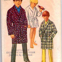 Simplicity 8471 Boys Long or Short Bath Robe Vintage Sewing Pattern - VintageStitching - Vintage Sewing Patterns