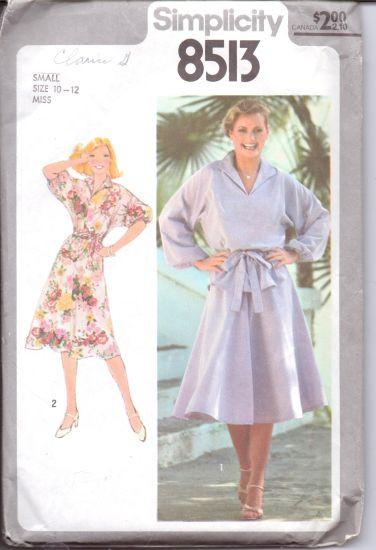 Simplicity 8513 Ladies Pullover Dress Vintage 1970's Sewing Pattern - VintageStitching - Vintage Sewing Patterns