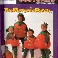 Simplicity 8577 The Pumpkin Patch Jack-O-Lantern Halloween Costume Pattern - VintageStitching - Vintage Sewing Patterns