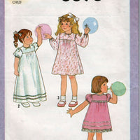 Simplicity 8896 Vintage 70's Pattern Little Girls Dress  Mini Long Length - VintageStitching - Vintage Sewing Patterns
