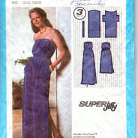 Simplicity 9032 Ladies Long Short Dress Vintage 1970's Sewing Pattern Super Jiffy - VintageStitching - Vintage Sewing Patterns
