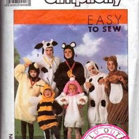 Simplicity 9305 Animal Halloween Costume Vintage 1980's Sewing Pattern - VintageStitching - Vintage Sewing Patterns