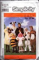 
              Simplicity 9305 Animal Halloween Costume Vintage 1980's Sewing Pattern - VintageStitching - Vintage Sewing Patterns
            