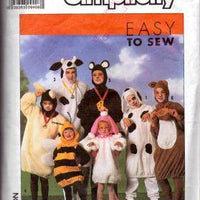 Simplicity 9305 Animal Halloween Costume Vintage 1980's Sewing Pattern - VintageStitching - Vintage Sewing Patterns