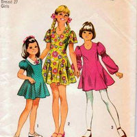 Simplicity 9796 Little Girls' Princess Dress Vintage 1970's Pattern - VintageStitching - Vintage Sewing Patterns