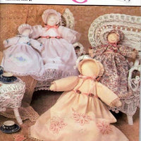 Simplicity Crafts 9735 Heirloom Doll and Clothes Vintage Sewing Pattern - VintageStitching - Vintage Sewing Patterns