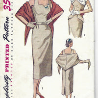 Simplicity 3546 dress bolero stole vintage pattern