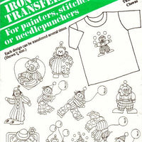 Vintage Iron-On Transfer Pattern Banar Designs Clowns TRL-1015 - VintageStitching - Vintage Sewing Patterns
