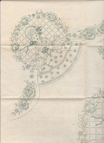 Vintage Mail Order Transfer Pattern Sunbonnet Lady American Weekly - VintageStitching - Vintage Sewing Patterns
