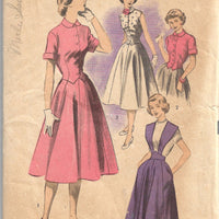 advance 5749 suspender skirt vintage pattern
